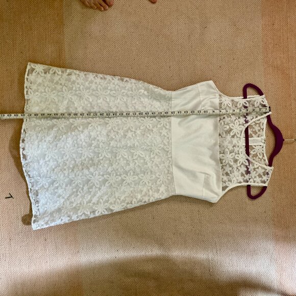 NWT Calvin Klein White Lace Dress 12 - Picture 5 of 8
